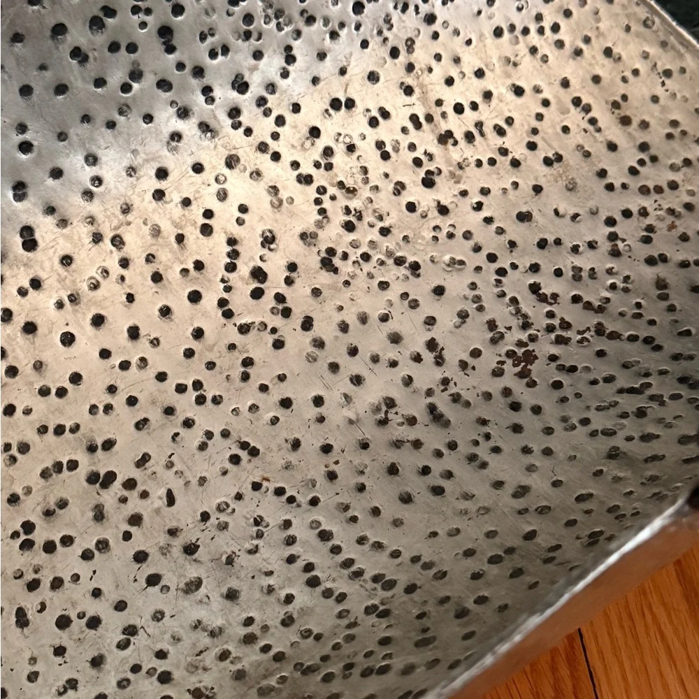 Moody Mid-evil vibes Pewter Vintage Firewood Holder